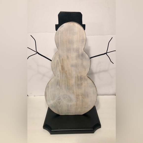 Snowman Christmas decor, farmhouse, hand crafted, reclaim materials, rustic - Picture 2 of 8